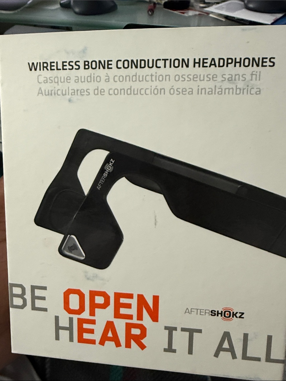 AfterShokz Wireless Bone Conduction Headphones - Black parts only non-working